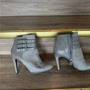 Gray Suede Boots